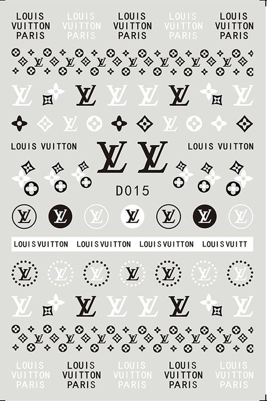 Designer logo LV stickers