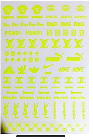 DESIGNER STICKERS D065 LEMON