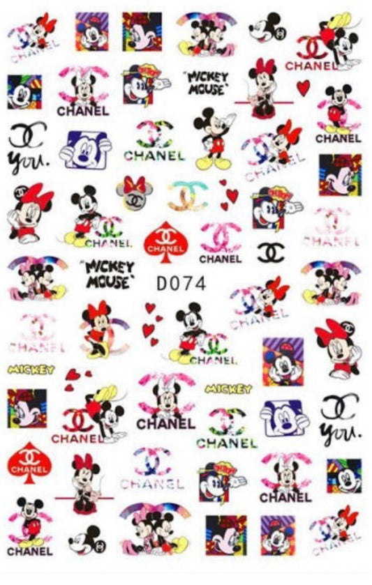 MICKEY MOUSE STICKERS D074