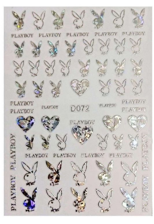 STICKERS D072 SILVER AB