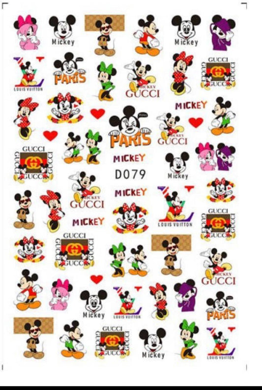 MICKEY MOUSE STICKERS D079