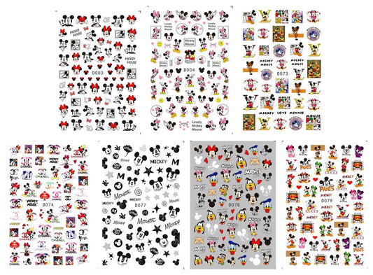 SET 7PCS MICKEY MOUSE STICKERS