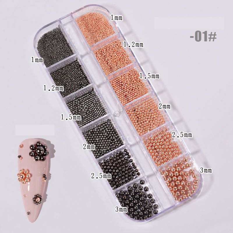 Caviar Bead Stainless Steel Beads Nail Art 01