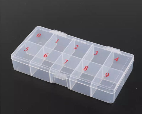 Plastic Nail Tips Holder Case