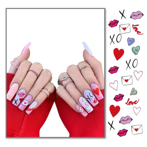 LOVE NAIL DECALS SET  ST108