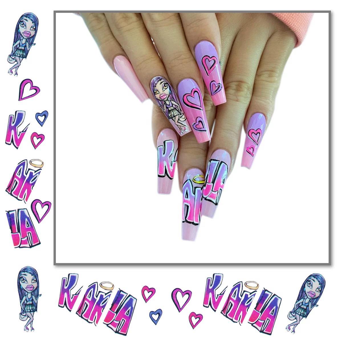 HIGH STREET HOT GIRL SERIES NAIL DECALS SET  ST109