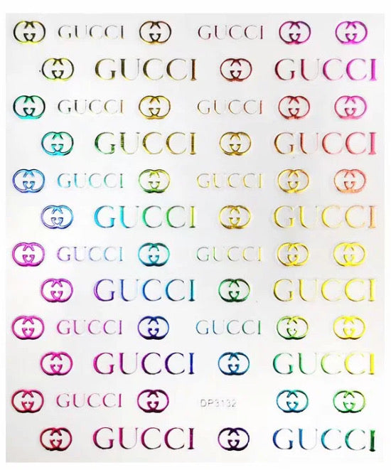 NAIL STICKERS DP3132 RAINBOW