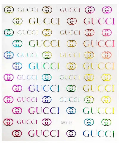 NAIL STICKERS DP3132 RAINBOW