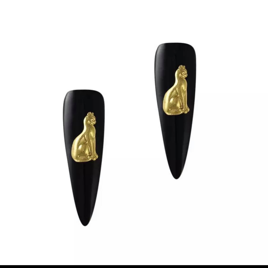 2PCS  Mystic Pharaoh Golden Charm/ Egypt Alloy Studs 689