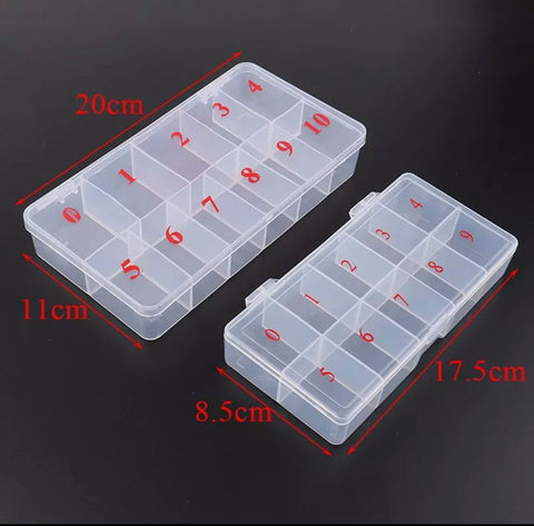 Plastic Nail Tips Holder Case