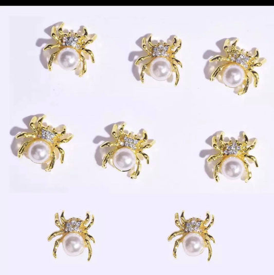 2PCS NAIL CHARM SPIDER