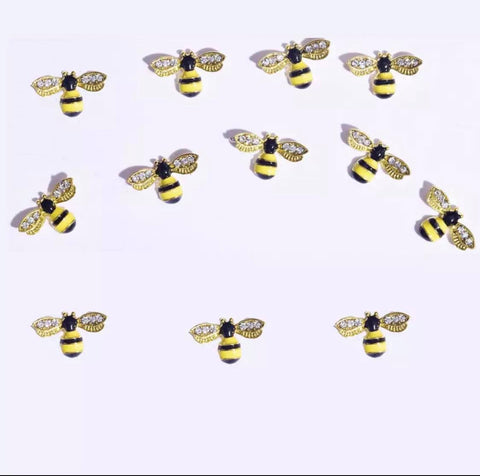 2PCS NAIL CHARM BEE