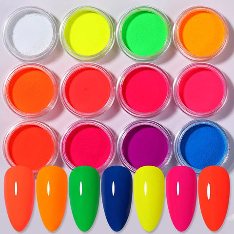 12 Boxes Neon Pigment Powder