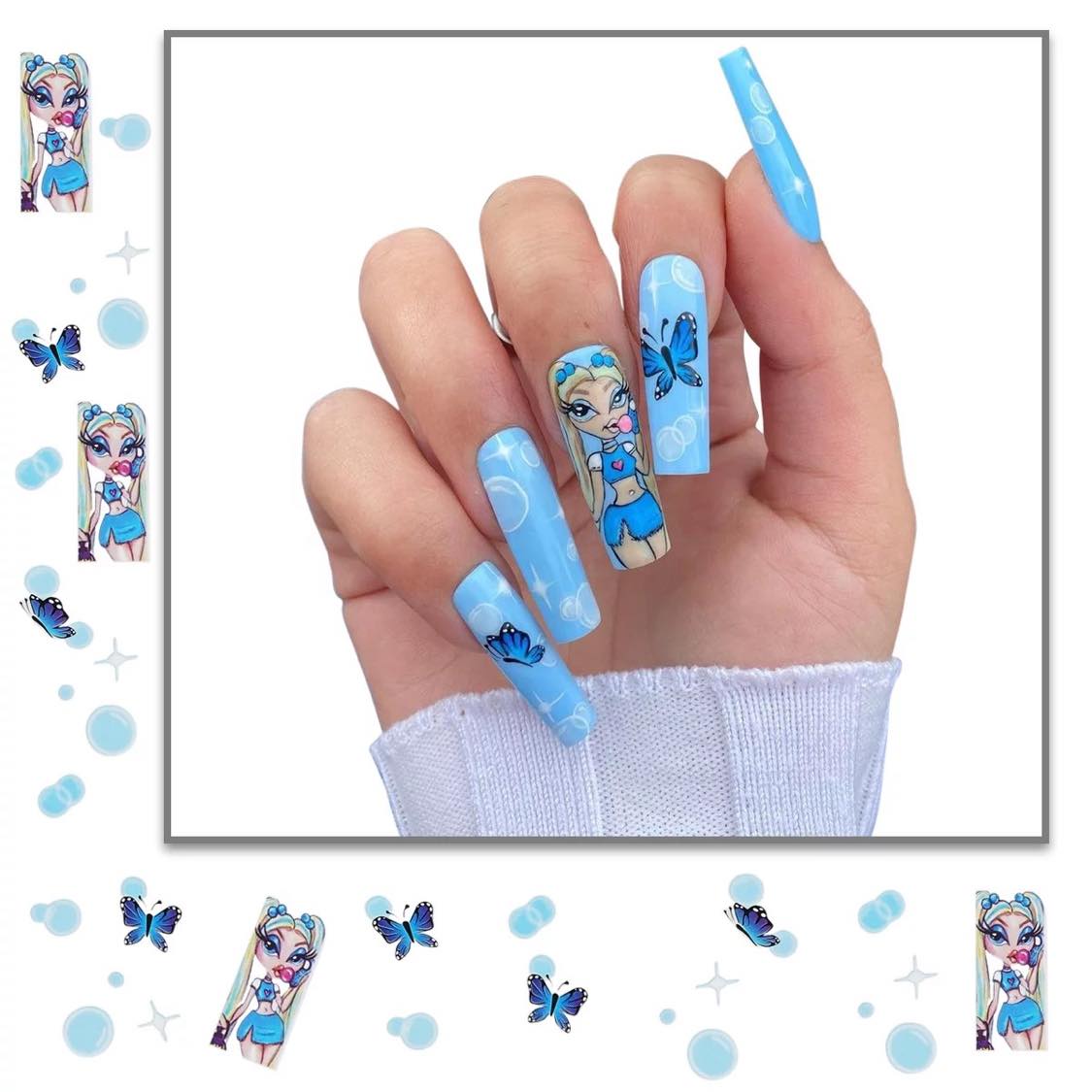 NAIL DECALS SET ST117