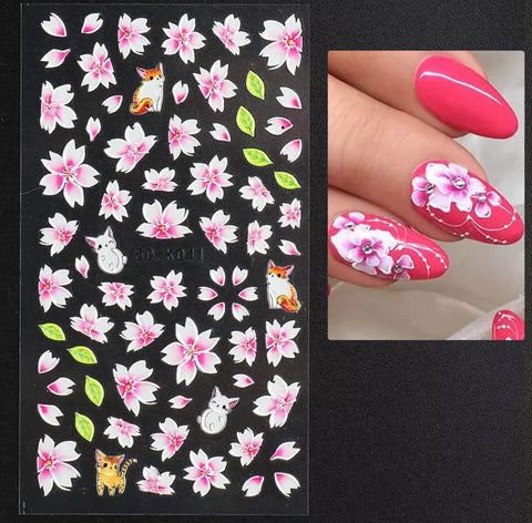 5D Flower Stickers K041