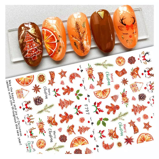 Christmas Nail Stickers F797
