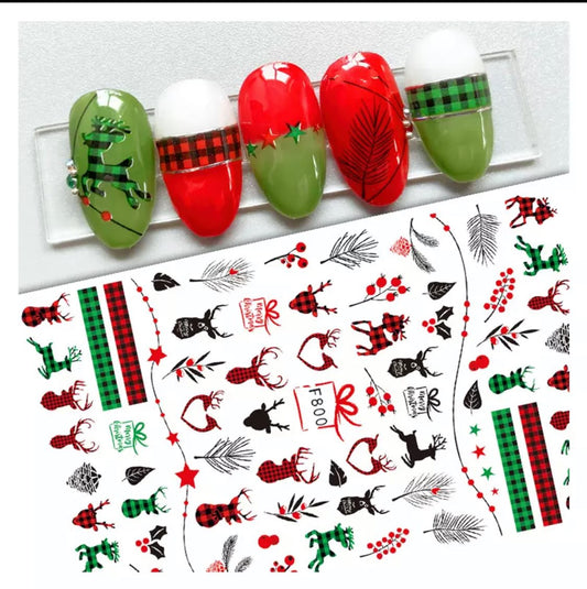 Christmas Nail Stickers F800
