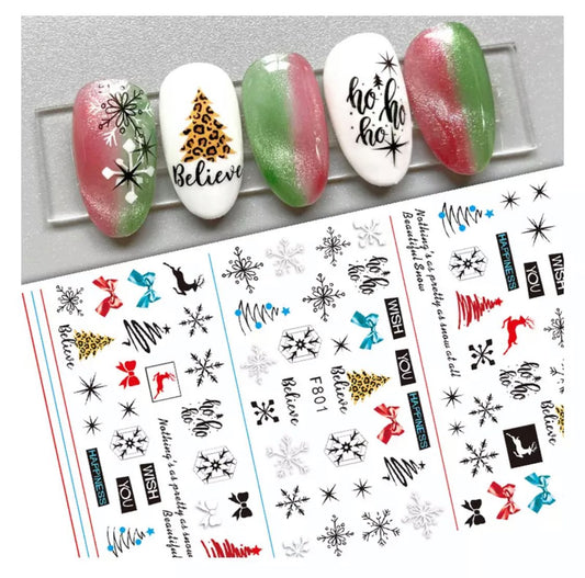 Christmas Nail Stickers F801