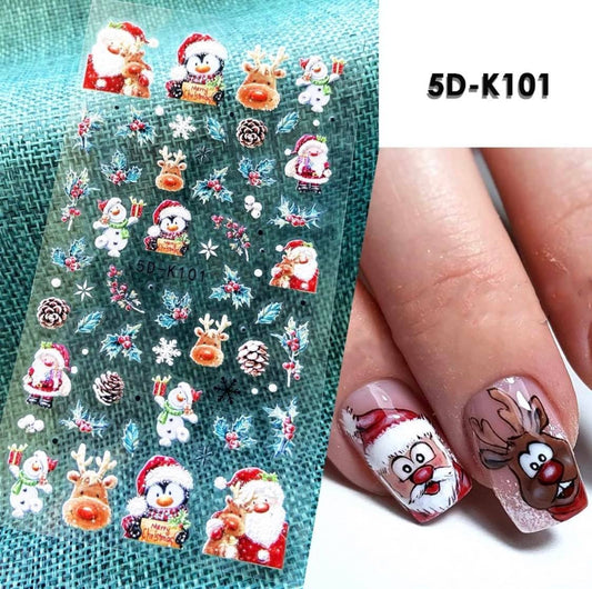 5D Christmas Stickers K101