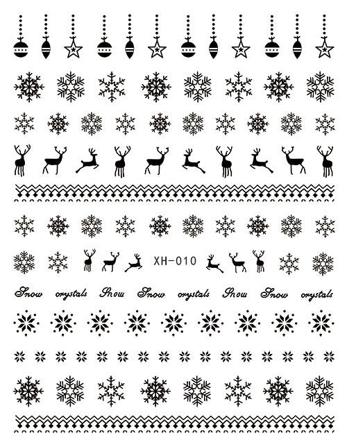 Christmas Nail Stickers XH010