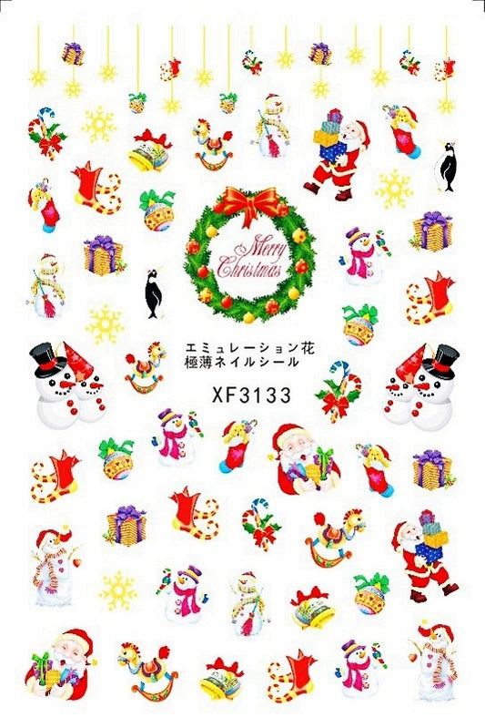 Christmas Nail Stickers XF3133