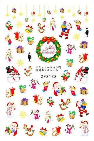 Christmas Nail Stickers XF3133