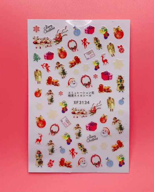 Christmas Nail Stickers XF3134