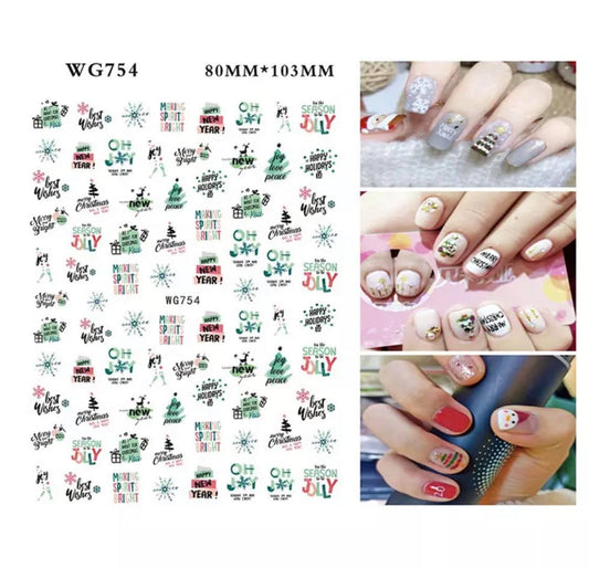 Christmas Nail Stickers WG754