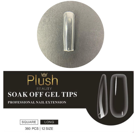 LONG SQUARE SOFT GEL TIPS/360PCS