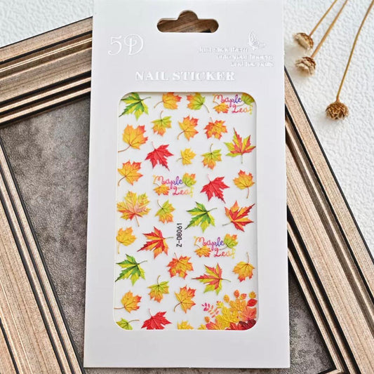 5D MAPLE LEAF STICKERS /D8061
