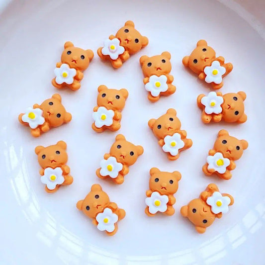 5PCS  MINI BEAR CHARMS