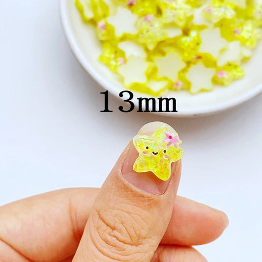 5PCS  MINI LITTLE STAR CHARMS