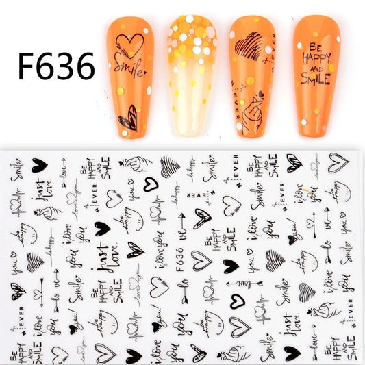 Nail Stickers F636
