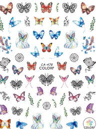 BUTTERFLY STICKERS NAIL ART05